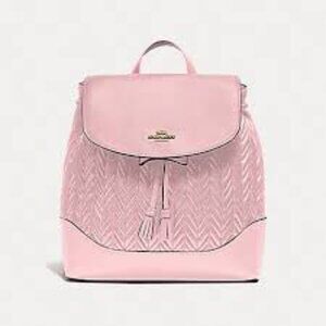 Coach Bags | Coach Leather Elle Backpack | Color: White | Size: Os
